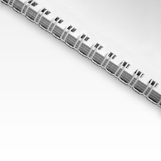 Spiralbindung / Wire-O-Bindung drucken