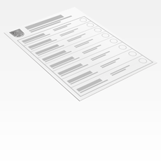 Wahl-Stimmzettel